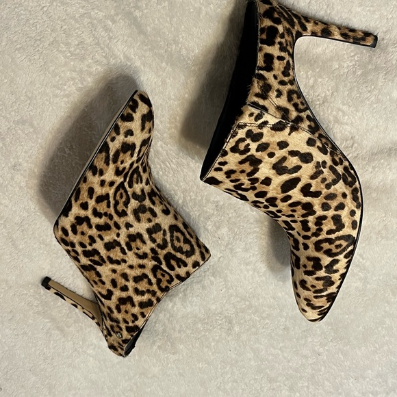 NWOB Sam Edelman Leopard Print Stiletto Mules Size 8. Mob Wife Boss Babe Energy - Picture 5 of 14